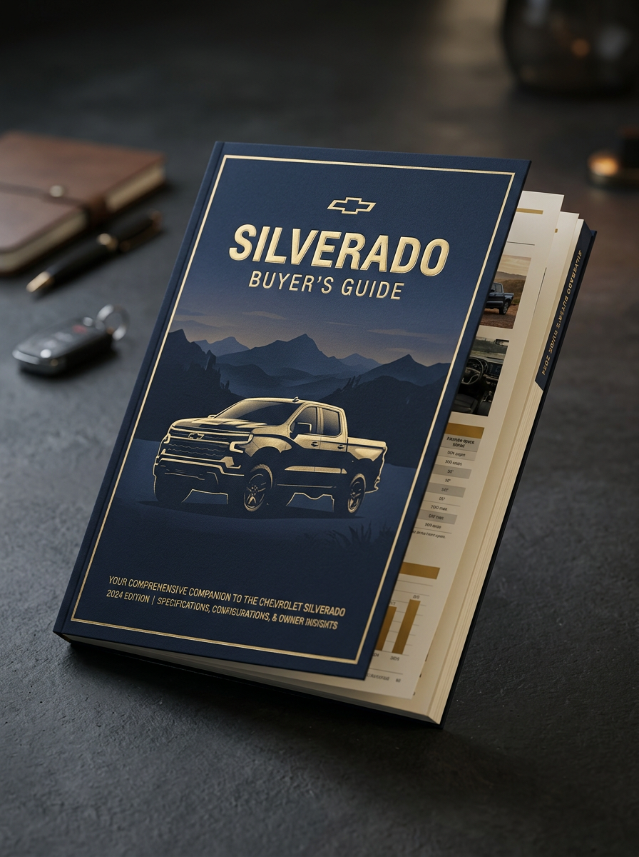 Silverado Buyer's Guide booklet mockup